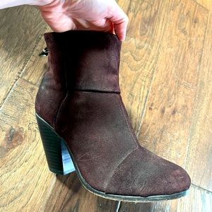 Rag & Bone Burgundy Newbury Suede Booties